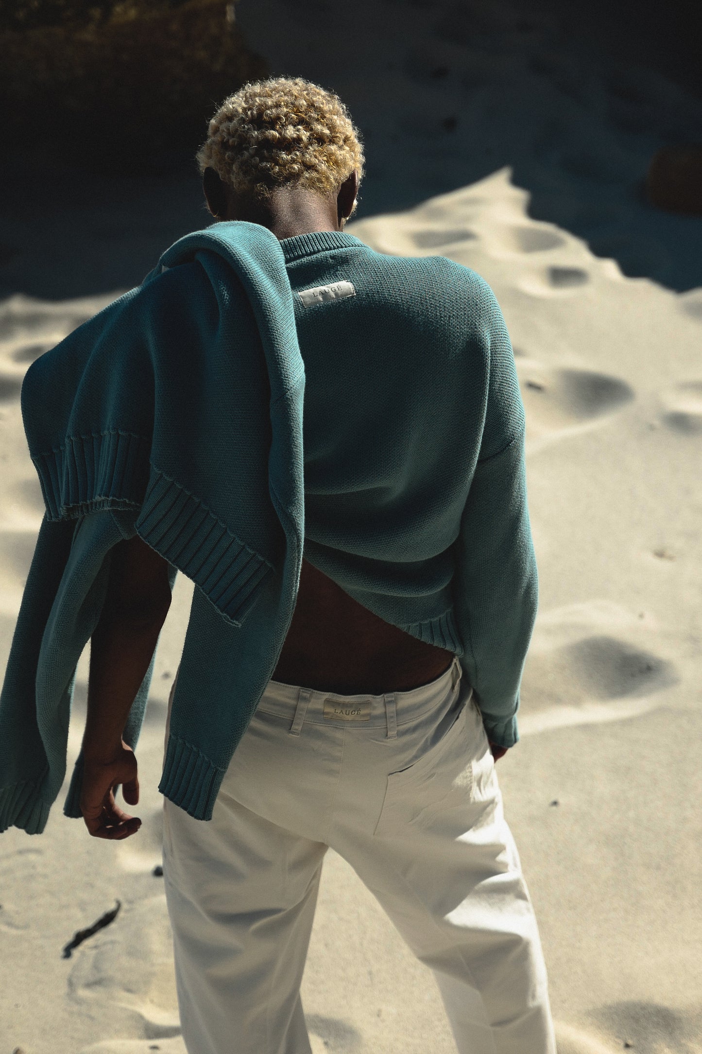Heavy Knit Sweater - Ocean Petrol